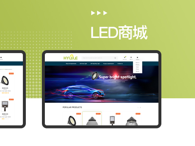 【LED商城网站】外贸网站建设制作开发